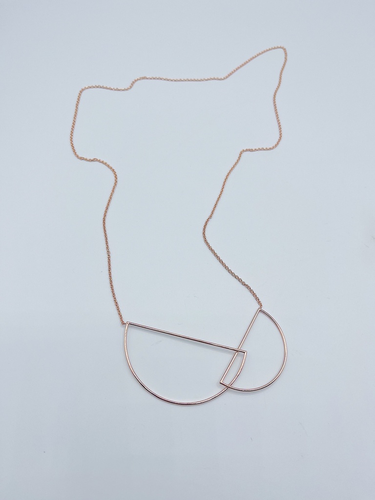 NECKLACE LASSO Circles K1.35 Rose