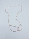NECKLACE LASSO Circles K1.35 Rose