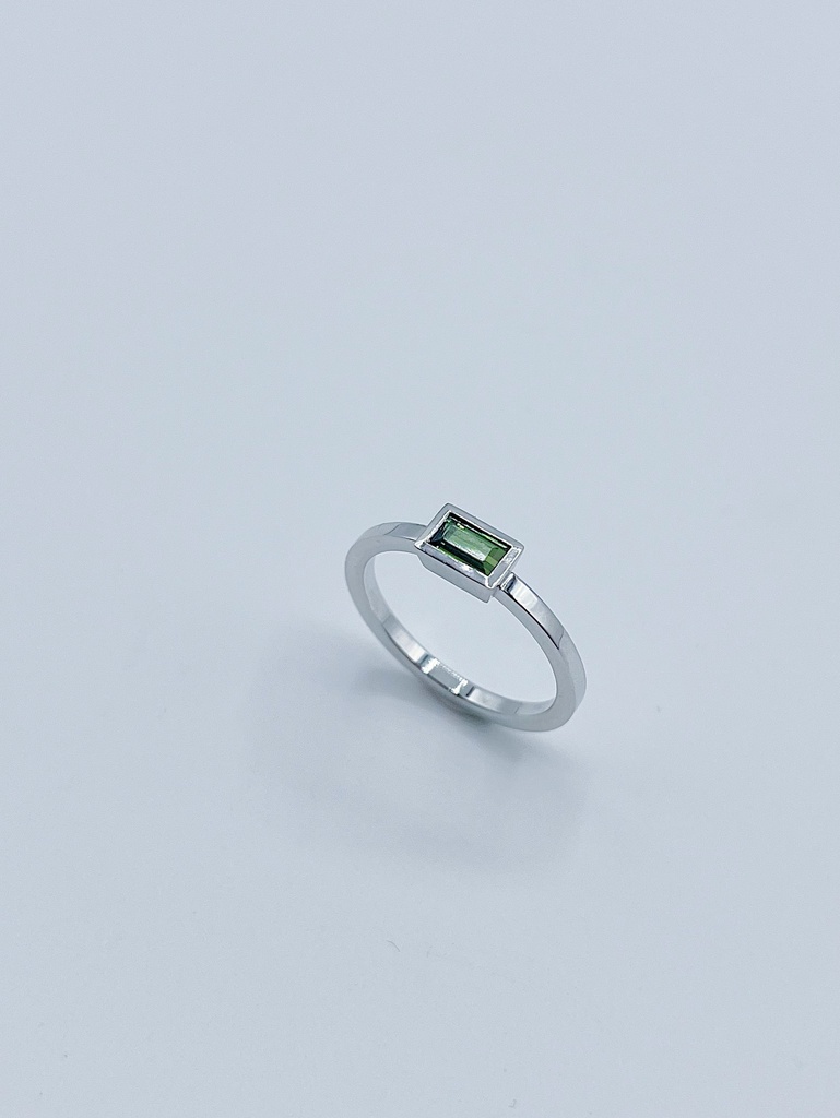RING LASSO 18kt White gold & Tourmaline 