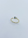 RING LASSO 18kt Yellow Gold & Tourmaline & Sapphire 