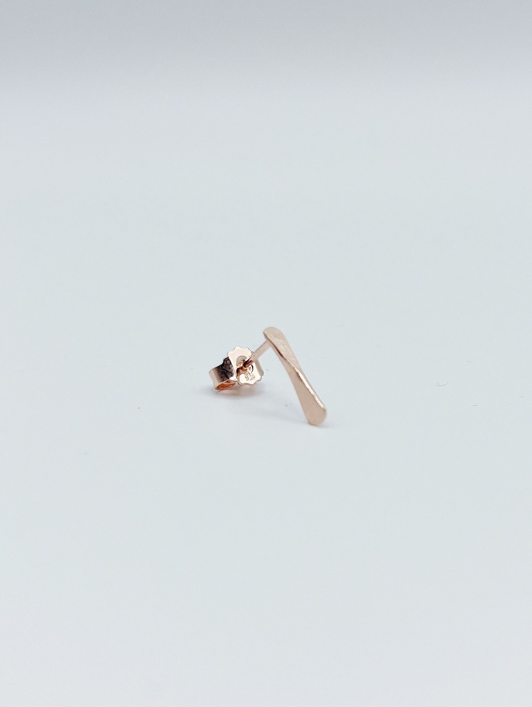 EARSTUD LASSO TWISTED BONE O1.4 rose