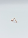 EARSTUD LASSO TWISTED BONE O1.4 rose