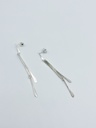 EARRINGS LASSO TWISTED BONE O1.6 Silver 