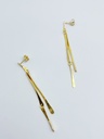 EARRINGS LASSO TWISTED BONE O1.6 Yellow