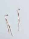 EARRINGS LASSO TWISTED BONE O1.6 Rose