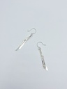 EARRINGS LASSO TWISTED BONE O1.7 Silver 
