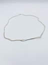 NECKLACE LASSO TWISTED BONE K1.22 Silver 