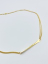 NECKLACE LASSO TWISTED BONE K1.22 Yellow 