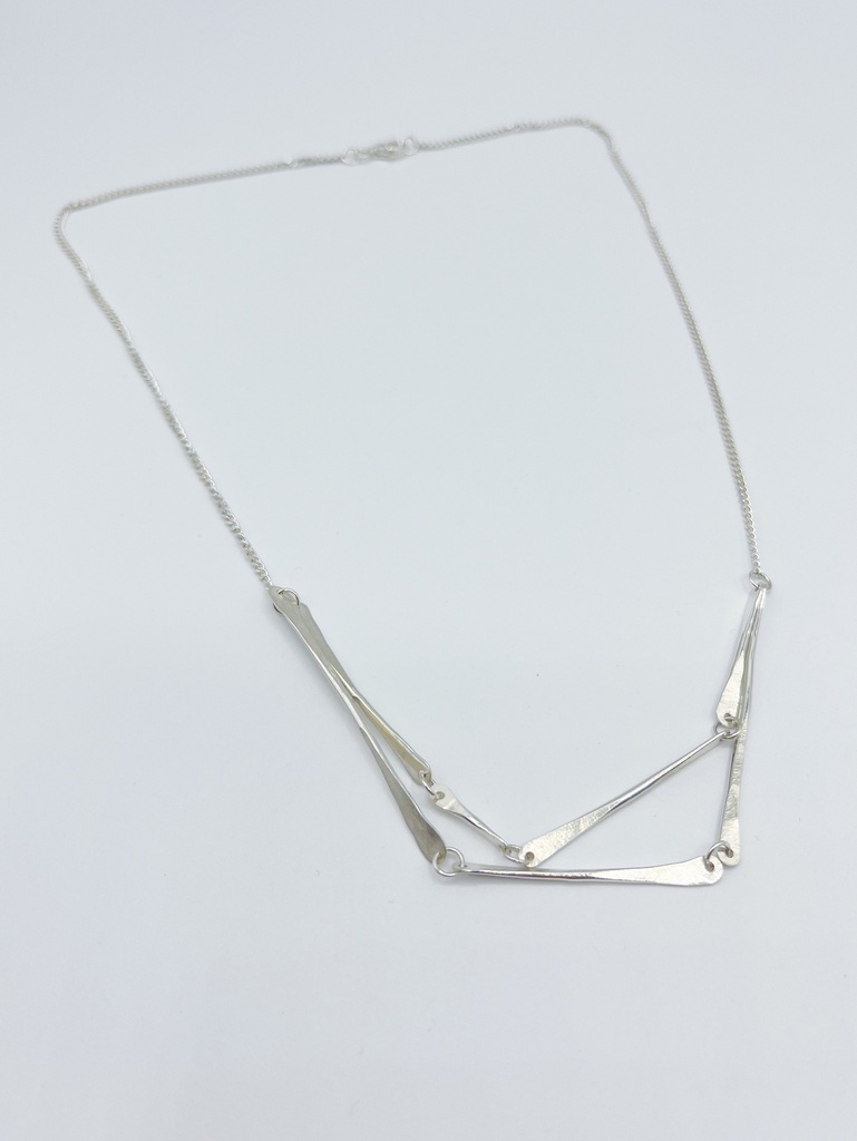 NECKLACE LASSO TWISTED BONE K1.24 Silver