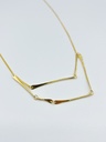 NECKLACE LASSO TWISTED BONE K1.24 Yellow 