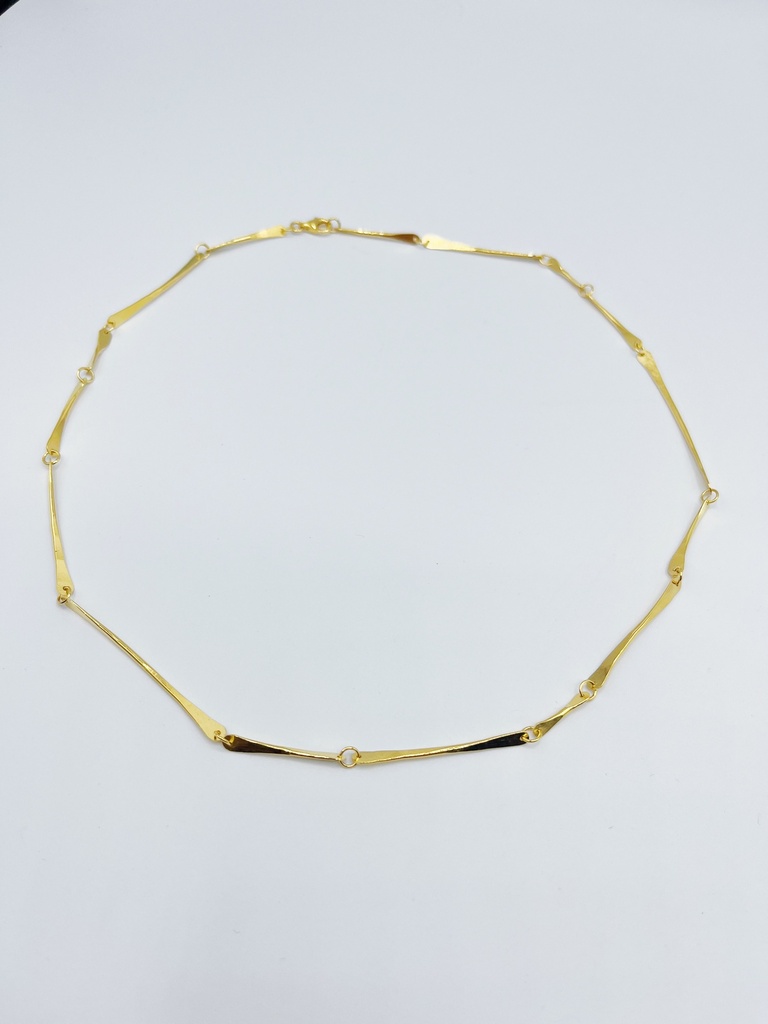 NECKLACE LASSO TWISTED BONE K1.25 Yellow