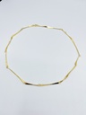 NECKLACE LASSO TWISTED BONE K1.25 Yellow