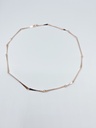 NECKLACE LASSO TWISTED BONE K1.25 Rose