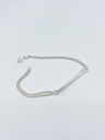 BRACELET LASSO TWISTED BONE A1.35 Silver