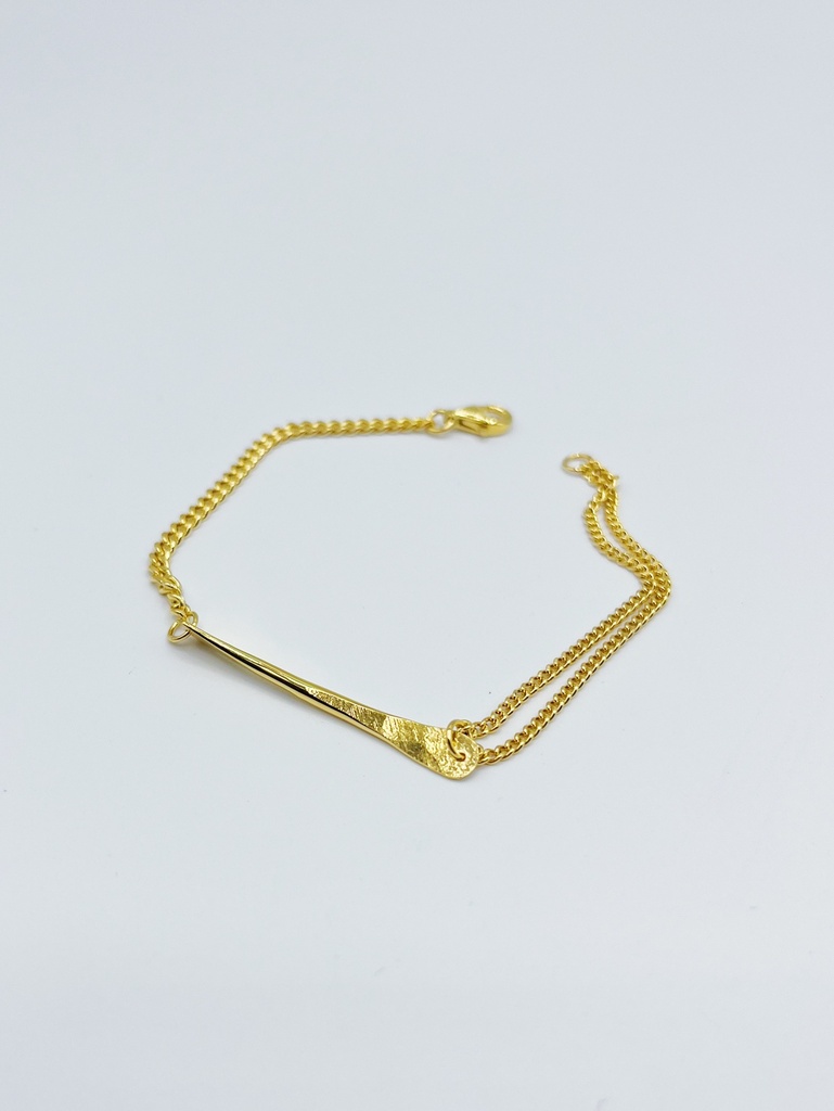BANGLE LASSO TWISTED BONE A1.35 Yellow