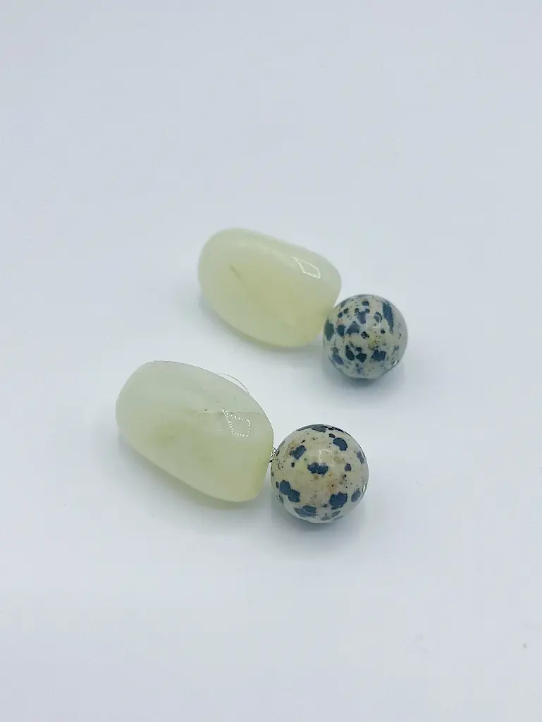 EARRINGS Mussels & Muscels O19.5 Jasper & Jade