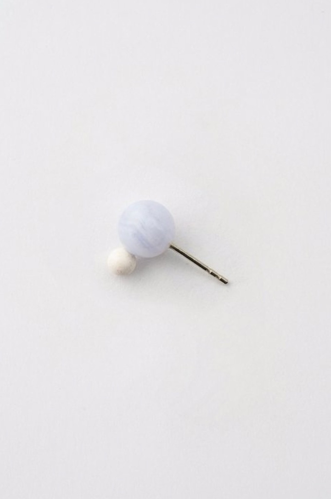 EARRING Mussels & Muscels O19.7 Chalcedony & Ivory