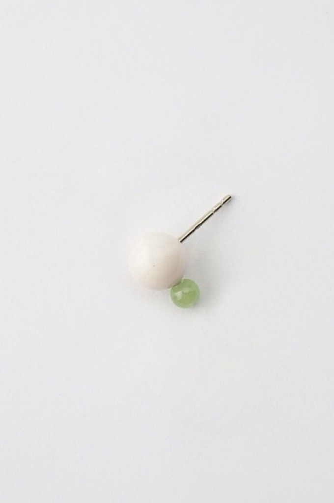 EARRINGS Mussels & Muscels O19.7 Jade & Ivory