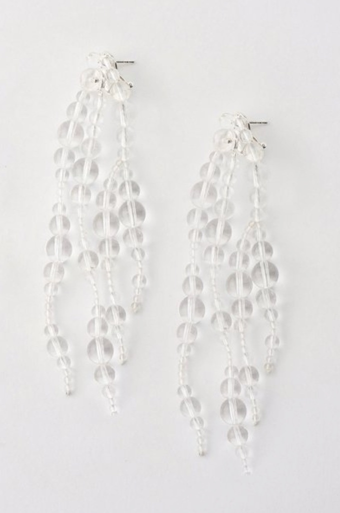 EARRINGS Mussels & Muscels O19.14 Rock Chrystal