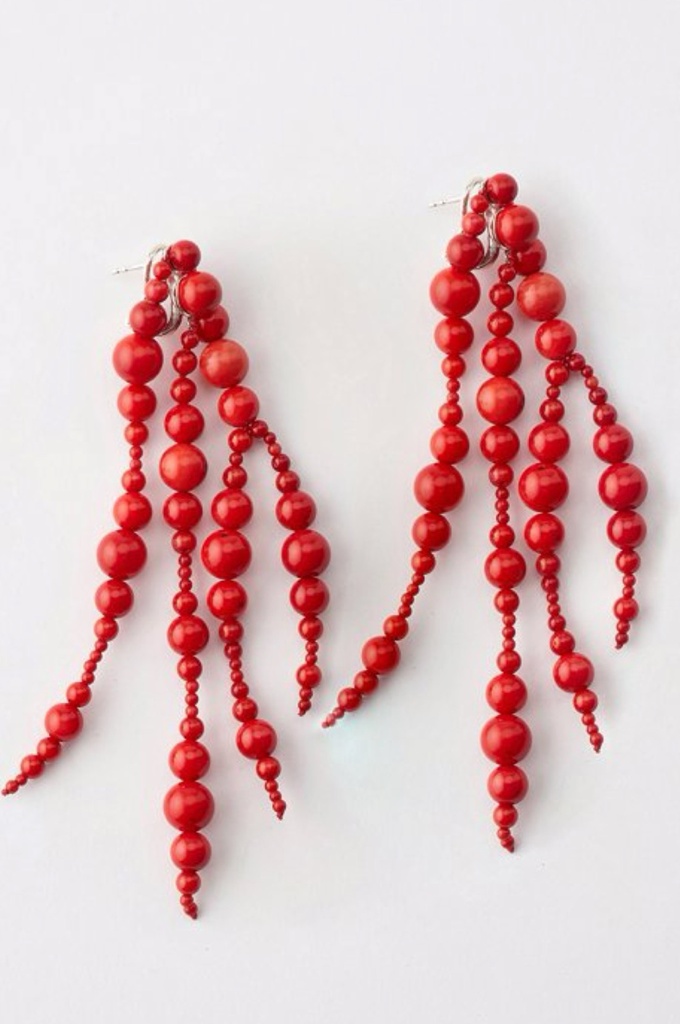 EARRINGS Mussels & Muscels O19.13 Coral 