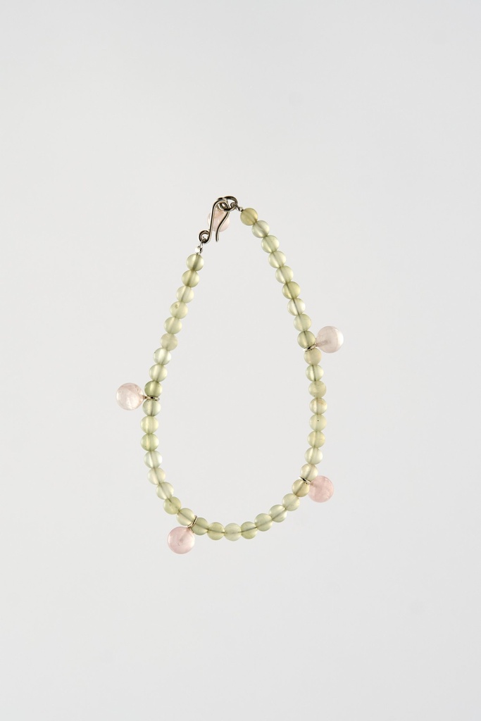 BRACELET Mussels & Muscels A19.1 Jade Rose quartz