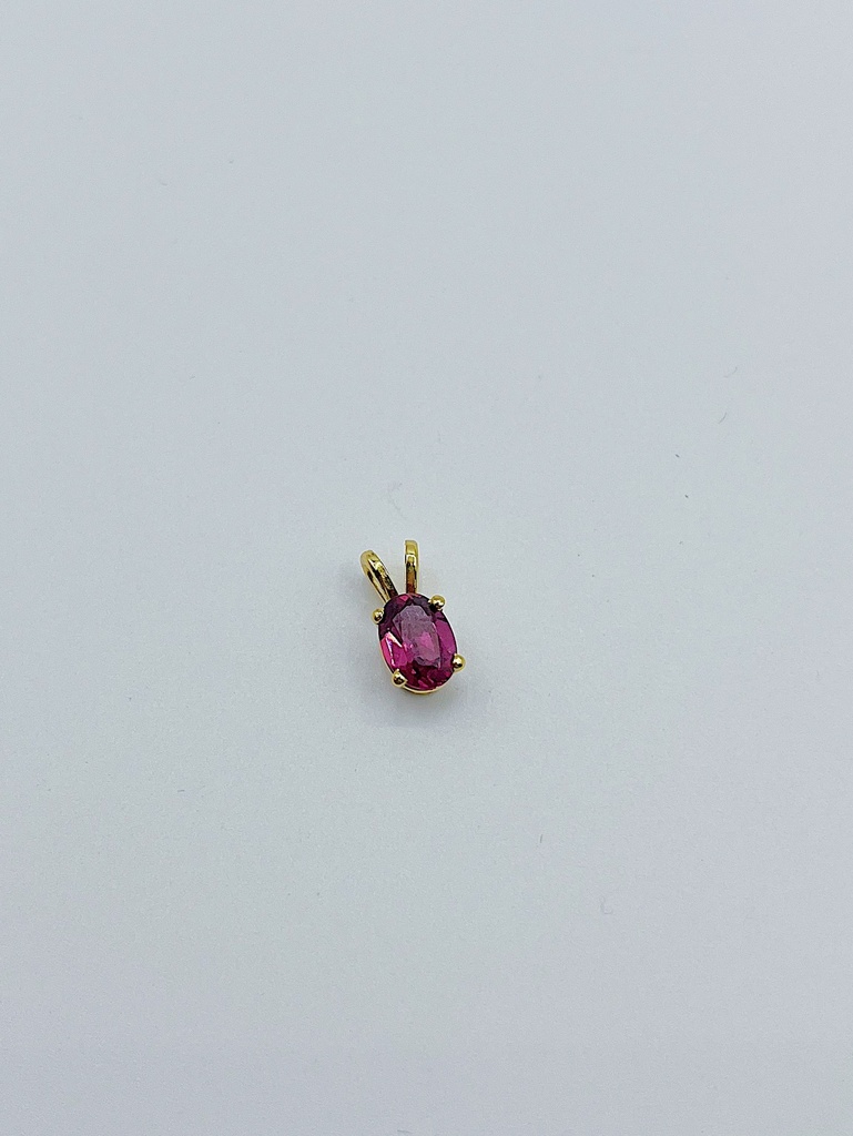 PENDANT LASSO Gem Rhodolite Yellow