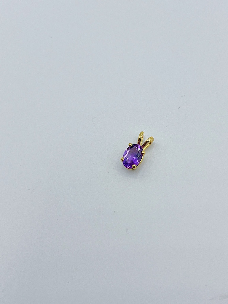 PENDANT LASSO Gem Amethyst Yellow 