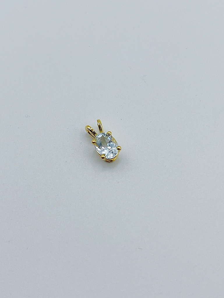 PENDANT LASSO Gem Aquamarine Yellow