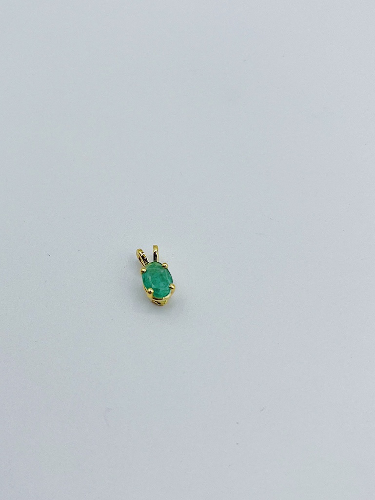 PENDANT LASSO Gem Emerald Yellow 