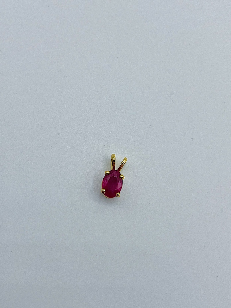 PENDANT LASSO Gem Ruby Yellow