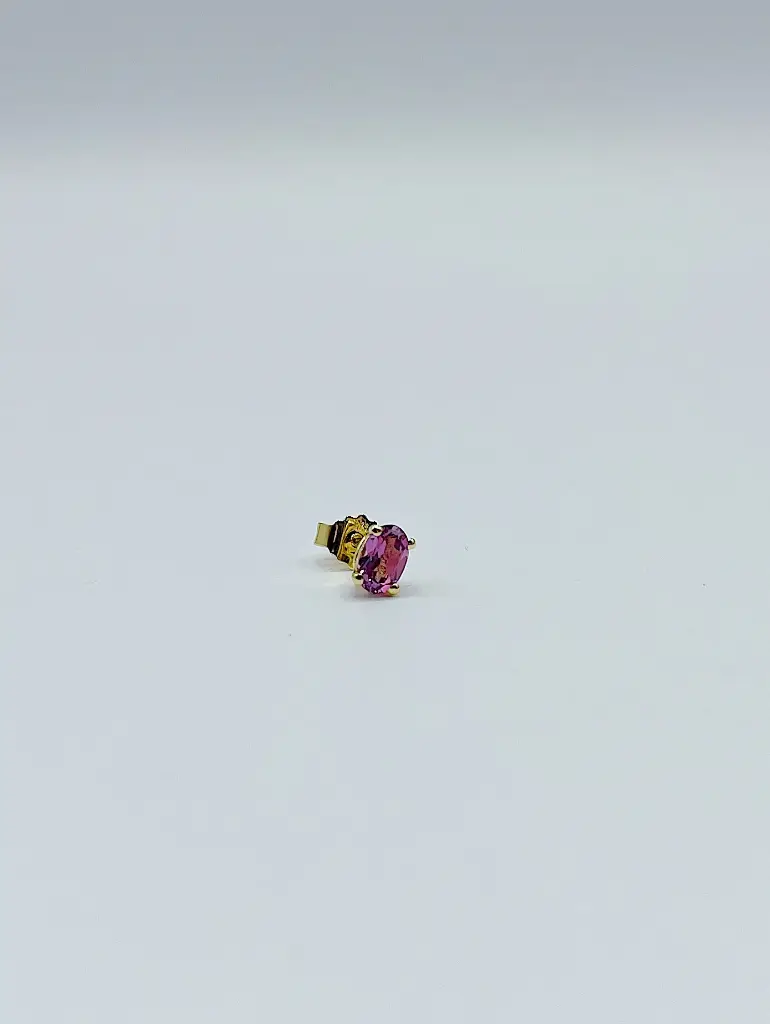 EARRING LASSO  O1.10 Rhodolite
