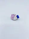 BROOCHE Karen Vanmol B40.3  Rose Creme Blue 