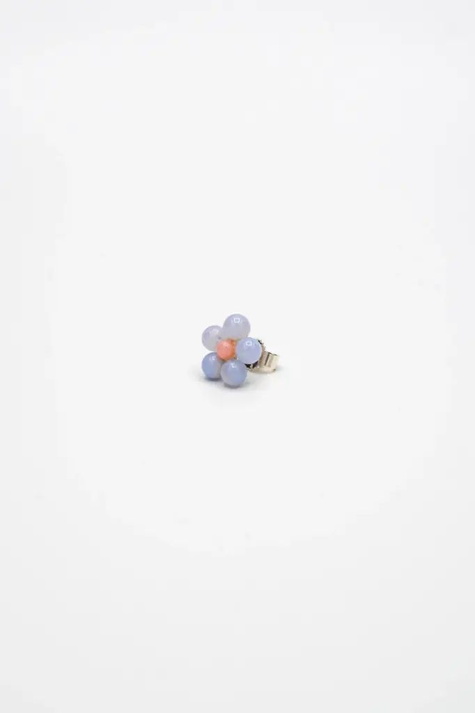 EARRING Mussels & Muscles O19.3 Chalcedony