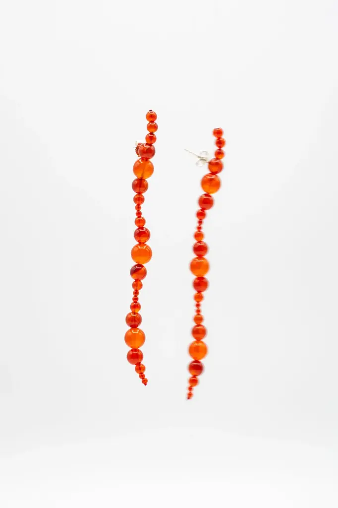 EARRINGS Mussels & Muscles O19.11 Carneool