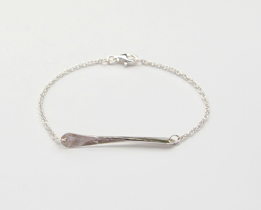 [A1.10-Silver] BRACELET LASSO Twisted Bone A1.10 Silver