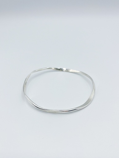 [A1.6-Silver] BANGLE LASSO Twisted Bone A1.6 Silver