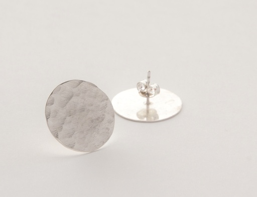[O1.33-Silver] EARSTUDS LASSO Full Moon O1.33 Silver