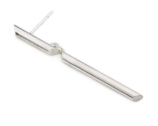 [O1.68-Silver] EARRING LASSO Tubular Minds O1.68 Silver (1 PIECE)