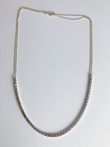 [K1.26-silver] NECKLACE LASSO Cube K1.26 Silver
