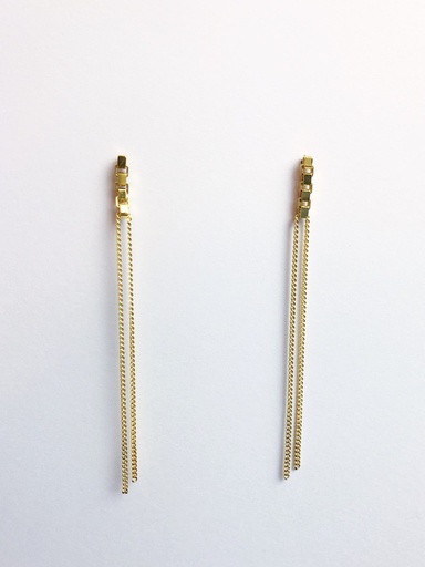 [O1.26-Yellow] EARRINGS LASSO Cube 01.26 Yellow
