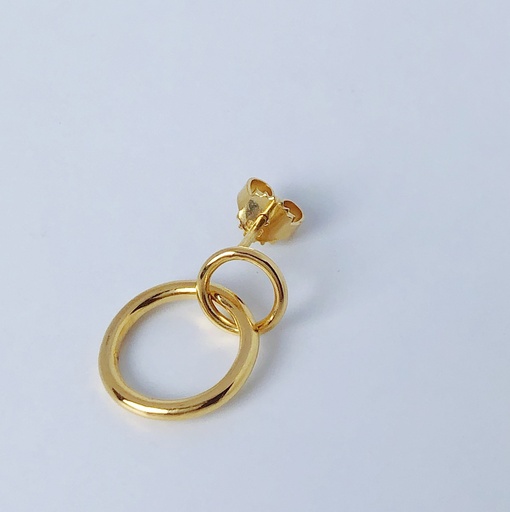 [O1.91-yellow] EARRING LASSO PHI O1.91 Yellow (1 PIECE)