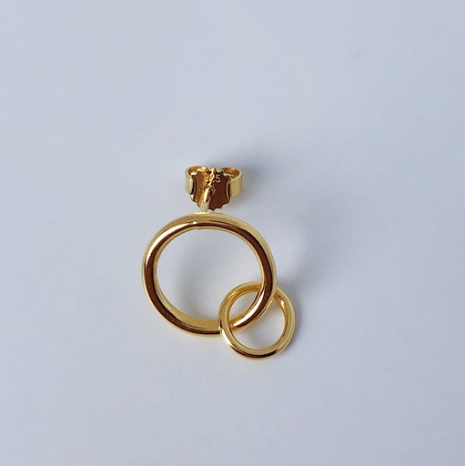 [O1.92-yellow] EARRING LASSO PHI O1.92 Yellow (1 PIECE)