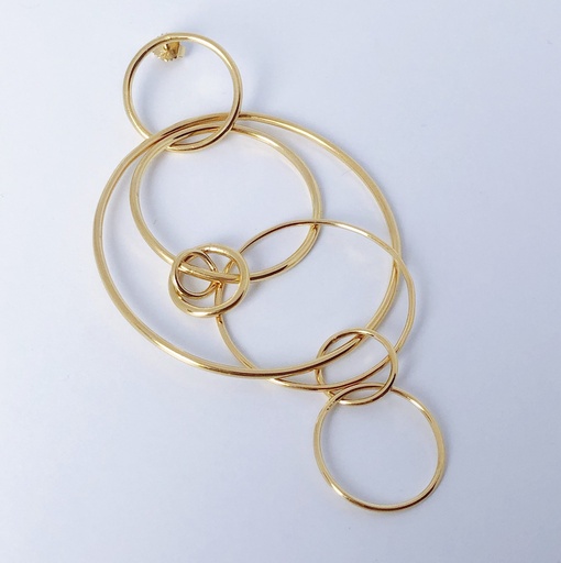 [O1.96-yellow] EARRING LASSO PHI O1.96 Yellow (1 PIECE)