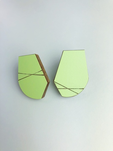 [O40.47-Green] EARRINGS Karen Vanmol O40.47 Green