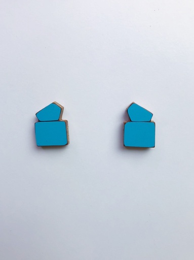 [O40.1-Turqois] EARRINGS Karen Vanmol O40.1 Turqois