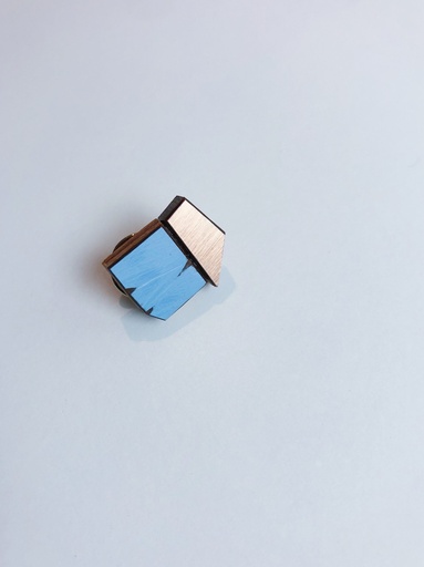 [B40.2-blue] BROOCHE Karen Vanmol B40.2 