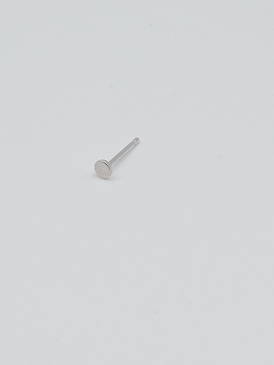 [O1.97-Silver] EARSTUD LASSO Disc O1.97 Silver (1 PIECE)