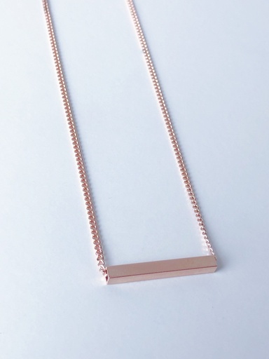 [K1.39-Rose] NECKLACE LASSO Square K1.39 Rose