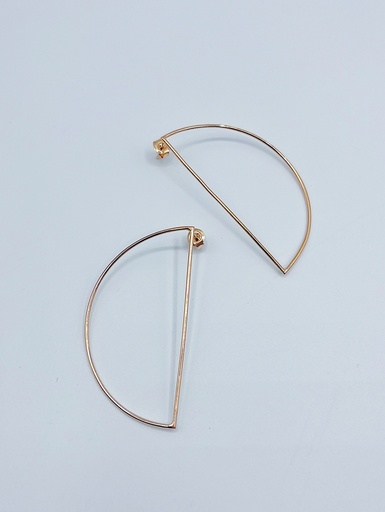 [O1.57 rose] EARRINGS LASSO Circles O1.57 Rose