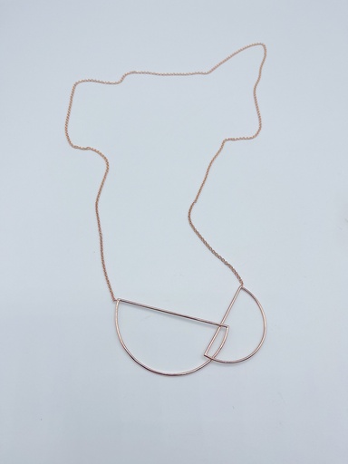 [K1.35 rose] NECKLACE LASSO Circles K1.35 Rose